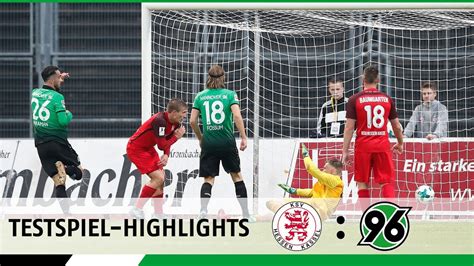 Testspiel Highlights KSV Hessen Kassel Hannover 96 YouTube