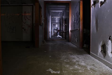 Abandoned Hospitals At Night