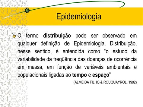 Ppt Epidemiologia E Indicadores De Sa De Powerpoint Presentation Id