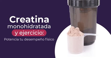 Creatina monohidratada y ejercicio: Potencia tu desempeño físico ... 