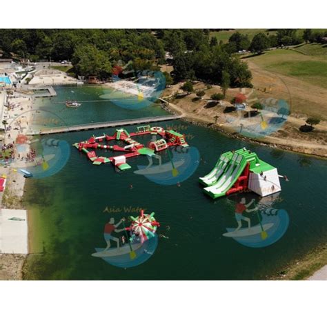 giant inflatable theme parkshark island  water floating platform