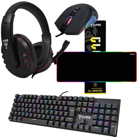 Kit Gamer Clanm Teclado Set Kabum