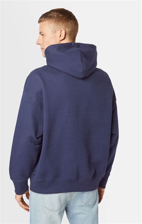 Tommy Hilfiger Tommy Badge Organic Cotton Hoody Dm0dm10904 Twilight