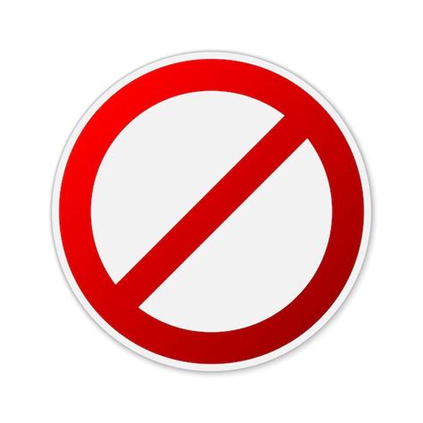 Premium Vector Vector Prohibition Icon No Sign Isolated Red Stop Icon Paper Sticker With Shadow