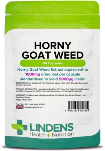 Horny Goat Weed Capsules High Strength Goatweed Mg Libido Pills