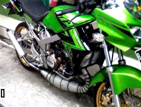 Modifikasi Motor Ninja 150 R Velg Ruji Tapak Lebar Modifikasi Motor