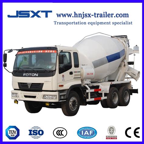 Jushixin Cubic Foton Auman X Concrete Mixer Mixing Truck Machine