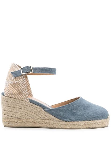 Casta Er Carol Mm Wedge Espadrilles Farfetch In Blue