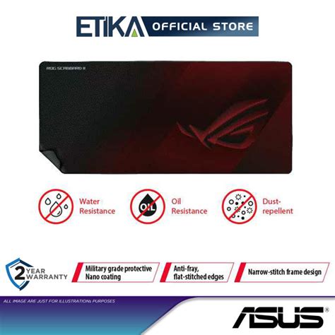 Asus Rog Scabbard Ii Extended Nano Coating Gaming Mousepad Water