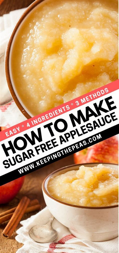 Sugar free applesauce recipe – Artofit