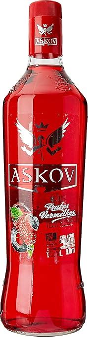 Askov Vodka Frutas Vermelhas Ml Amazon Br