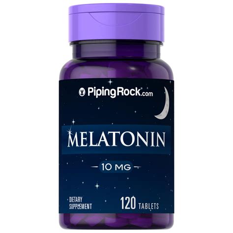 Melatonin 10 mg, 120 Tablets | PipingRock Health Products