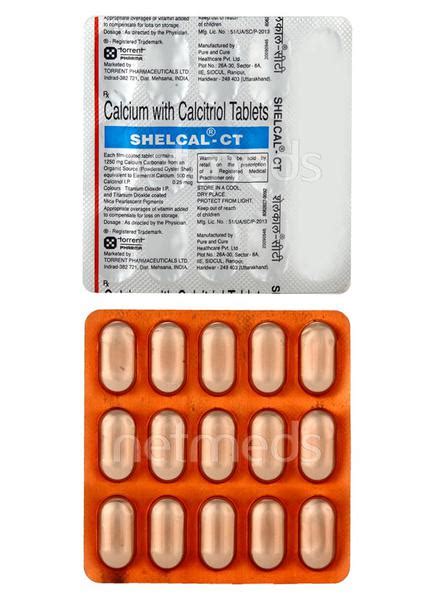 Shelcal CT Tablet 15'S - Buy Medicines online at Best Price from Netmeds.com