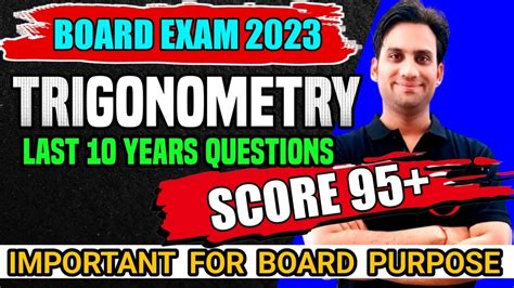 Trigonometry Previous Year Questions Class 10 Trigonometry Class 10