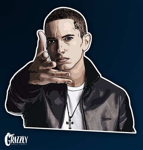 Eminem Inspired Vinyl Sticker Etsy