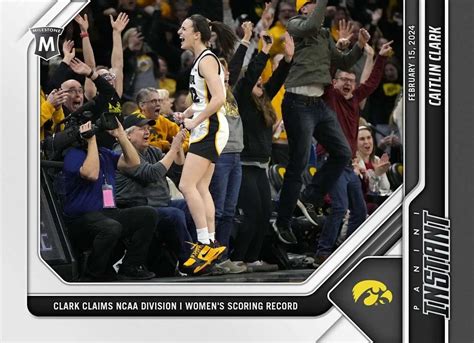 Panini Iowa Hawkeyes 2023 24 Instant Milestone Basketball Single Card 1