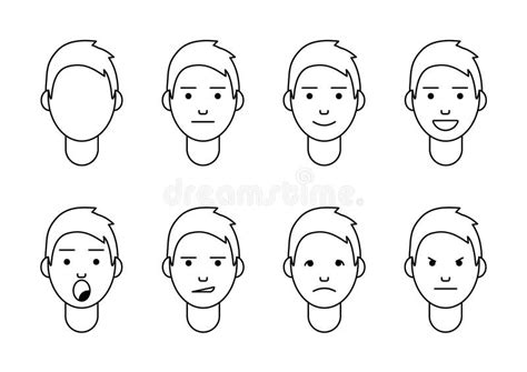 Faces types stock vector. Illustration of shape, female - 22078114