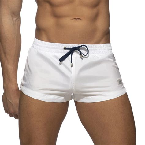 Hcntes Mens Bikini Swimwear Mens Swim Briefs For Men Low Rise Mens Bikini Swimsuit L White