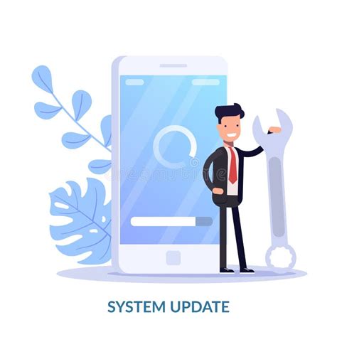 System Update Vector Illustration Concept Cartoon People Update