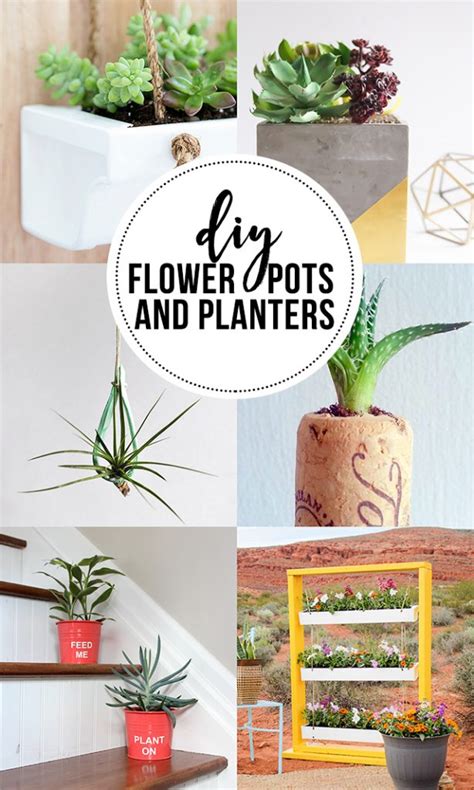 DIY Flower Pots and Planters for those with the green thumb!