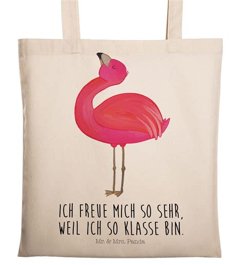 Tragetasche Flamingo Stolz Aus Baumwolle Natur Das Original Von Mr