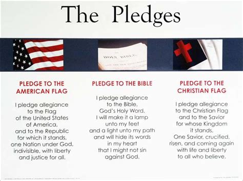 Pledge To Christian Flag Printable