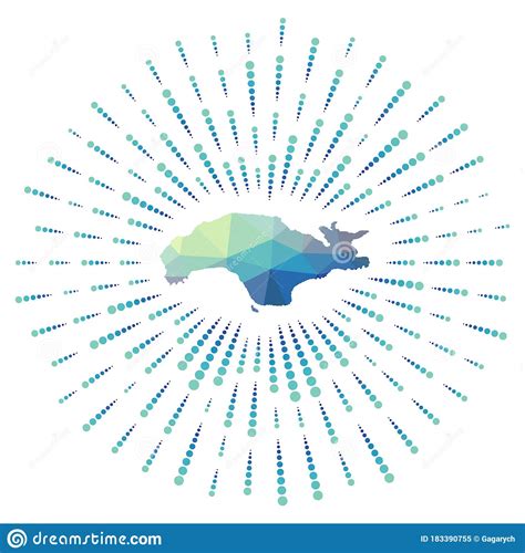 Samos Network, Constellation Style Island Map. Cartoon Vector