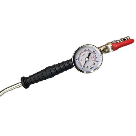 Car Truck Wheel Tyre Air Line Inflator Dial Pressure Gauge 220 Psi 16