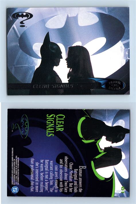 Clear Signals Batman Forever Fleer Ultra Trading Card