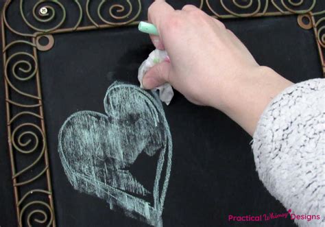 How To Draw 3d Conversation Heart Chalkboard Art Practical Whimsy Designs