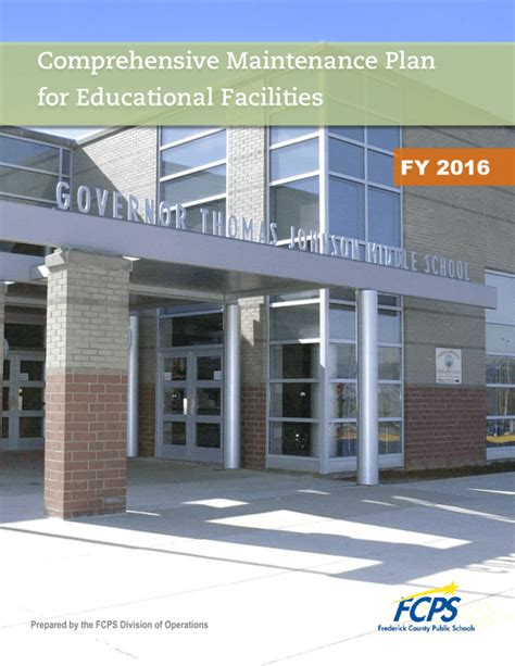 Comprehensive Maintenance Plan For Educational Facilities