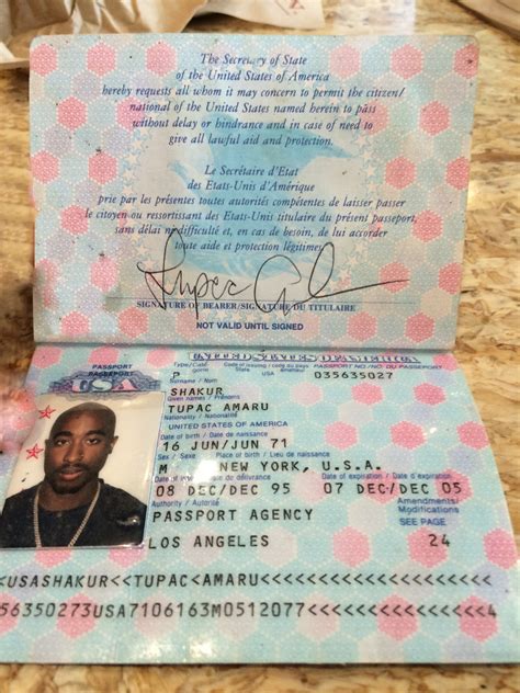 TUPAC'S PASSPORT - Moments In Time