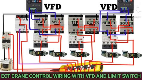 Eot Crane Control Wiring With Vfd And Limit Switch Overheard Crane