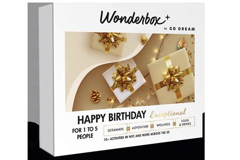 Wonderbox Experience Gift Happy Birthday Exceptional 1 Etsy