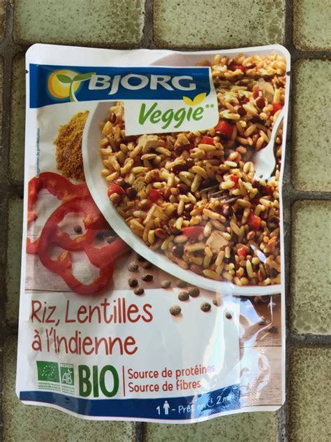 DarkFood Bjorg Riz lentilles à l indienne