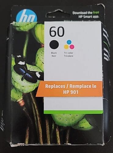 Genuine Hp 60 Black And Tri Color Ink Cartridges Dated 10 2024 New N9h63fn 140 889894153623 Ebay