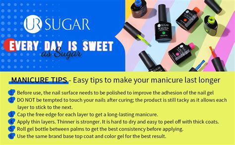 Amazon UR SUGAR Neon Gel Nail Polish Set Halloween Neon Orange Hot Pink Blue Yellow Green