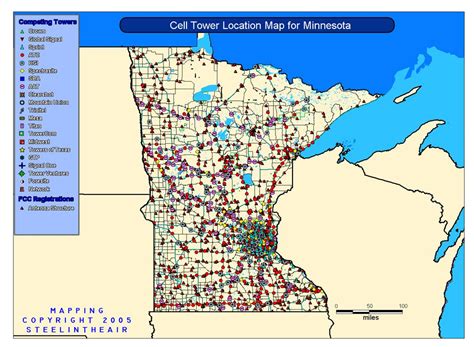 Cell Tower Locations Map - United States Map