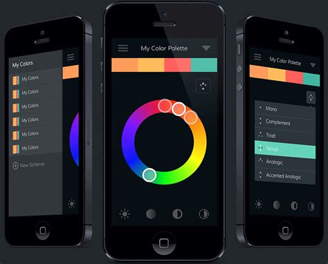 Color Scheme Designer App Concept :: Behance