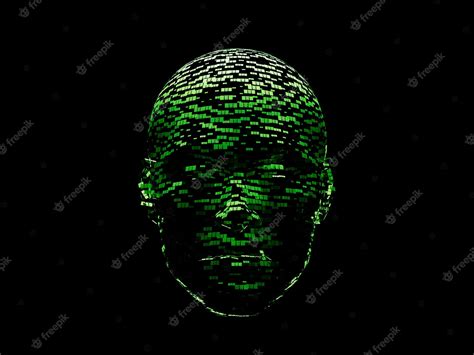 Premium Photo Nft Crypto Face Head Cyborg Abstract Furistic Hologram