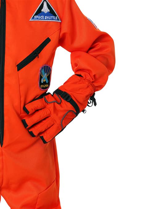 Kid's Orange Astronaut Gloves