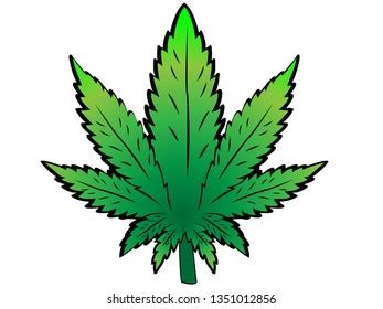 Marijuana Leaf Vector Art Stock Vector (Royalty Free) 1351012856 ...