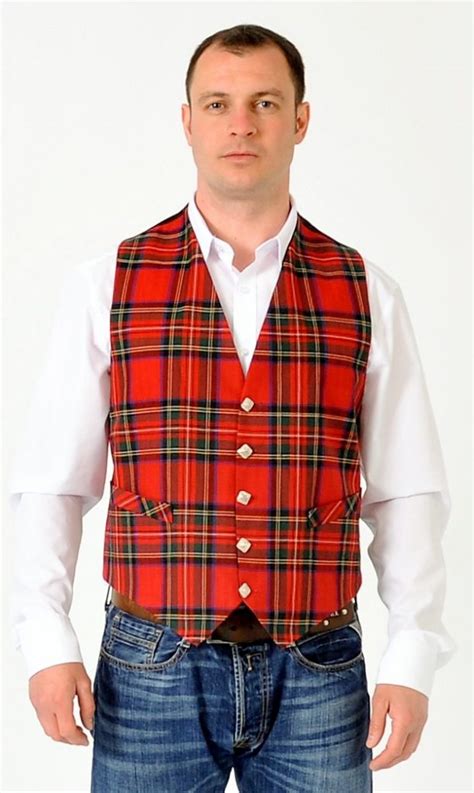 Royal Stewart Tartan Waistcoat Kilts 4 Less