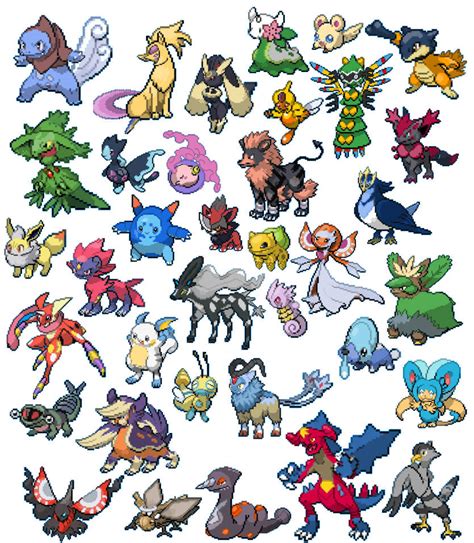 Pokemon Sprite Fusion Adopts Sheet 1 By Crimsonvampiress On Deviantart