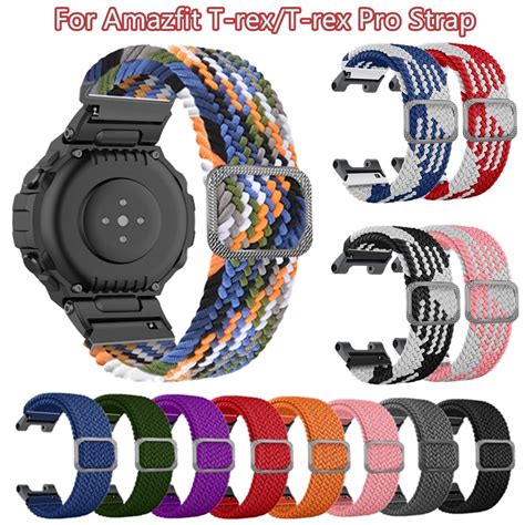 Amazfit T Rex Pro Strap Nylon Soft Smart Watch Strap Adjustable Sports