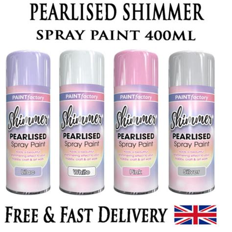 Pearlised Shimmer Effect Spray Paint Pearlescent Pearl Glitter Craft