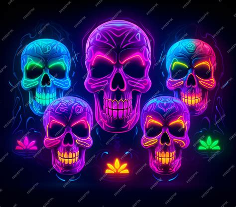 Premium AI Image | Spooky Halloween Skull Design