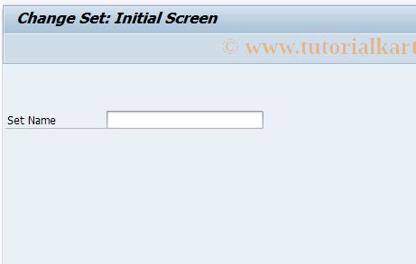 CMS2 SAP Tcode Change Set Transaction Code