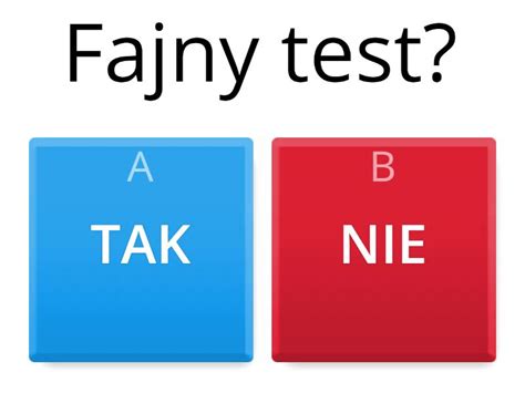 FAJNY TEST - Quiz