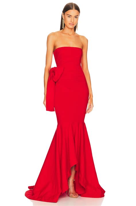 Michael Costello X Revolve Anyssa Gown In Red Revolve